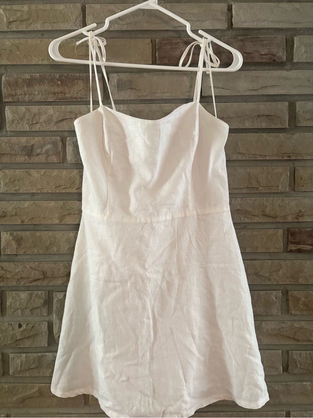 Dynamite White Linen Mini Dress